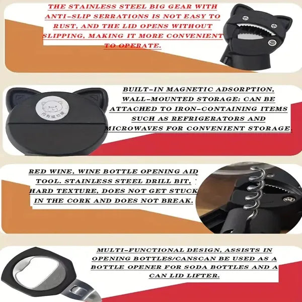 4-in-1 And 5-in-1 Can Openers And Bottle Openers
